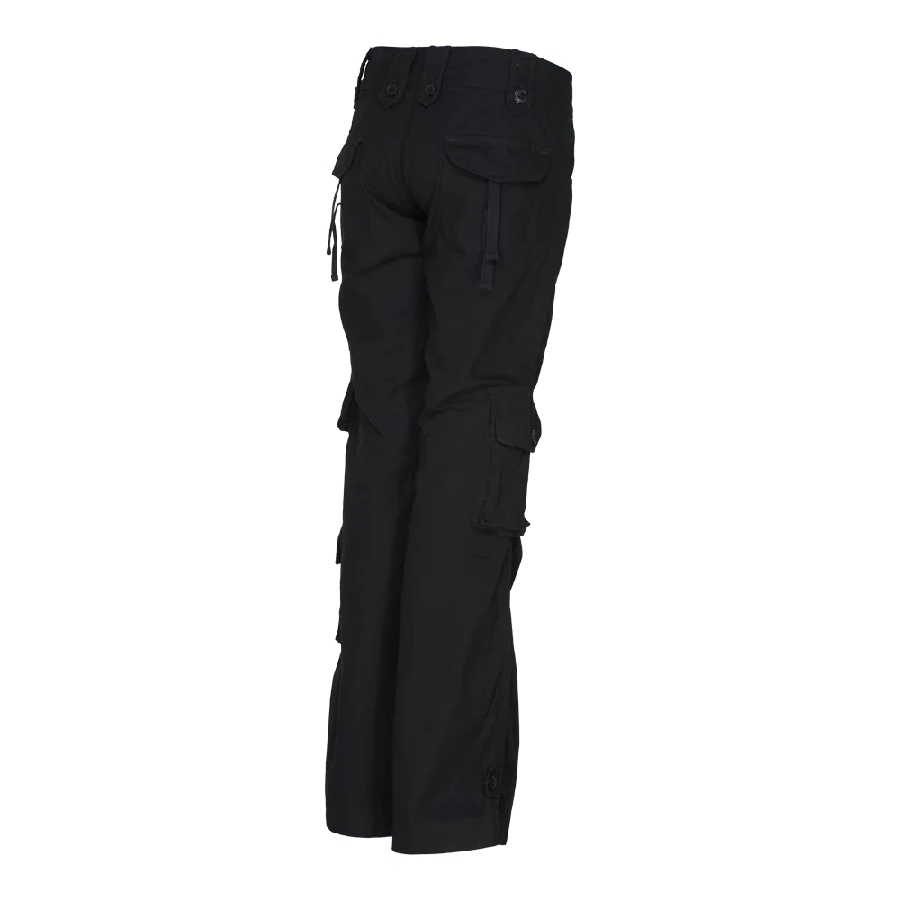 Molecule Low Cut Combats 'Black'-Cargo pants woman-Molecule-Molecule