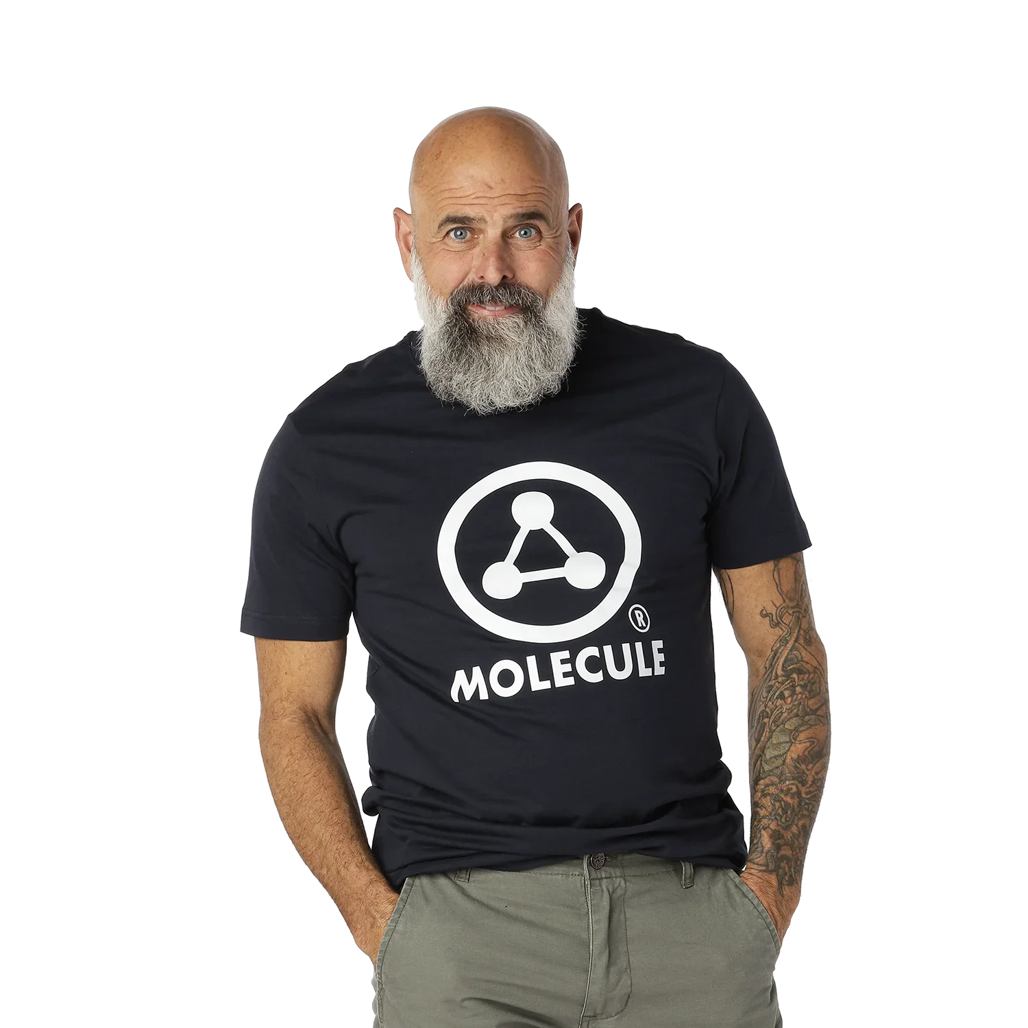 Molecule T-Shirt - Large Logo 'Navy'-T-Shirt-Molecule-Molecule