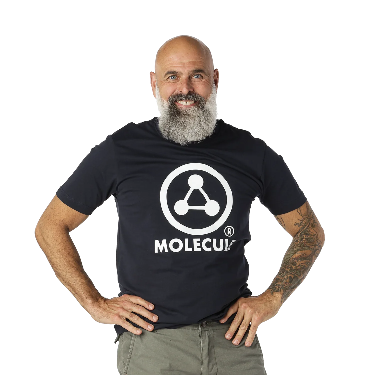 Molecule T-Shirt - Large Logo 'Navy'-T-Shirt-Molecule-Molecule